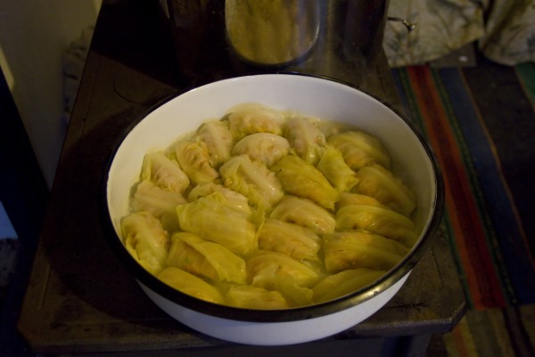 Involtini di foglie di cavolo