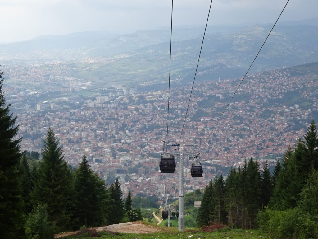 Sarajevo dal Monte Trebević. Foto LB - Sarajevo centro del mondo