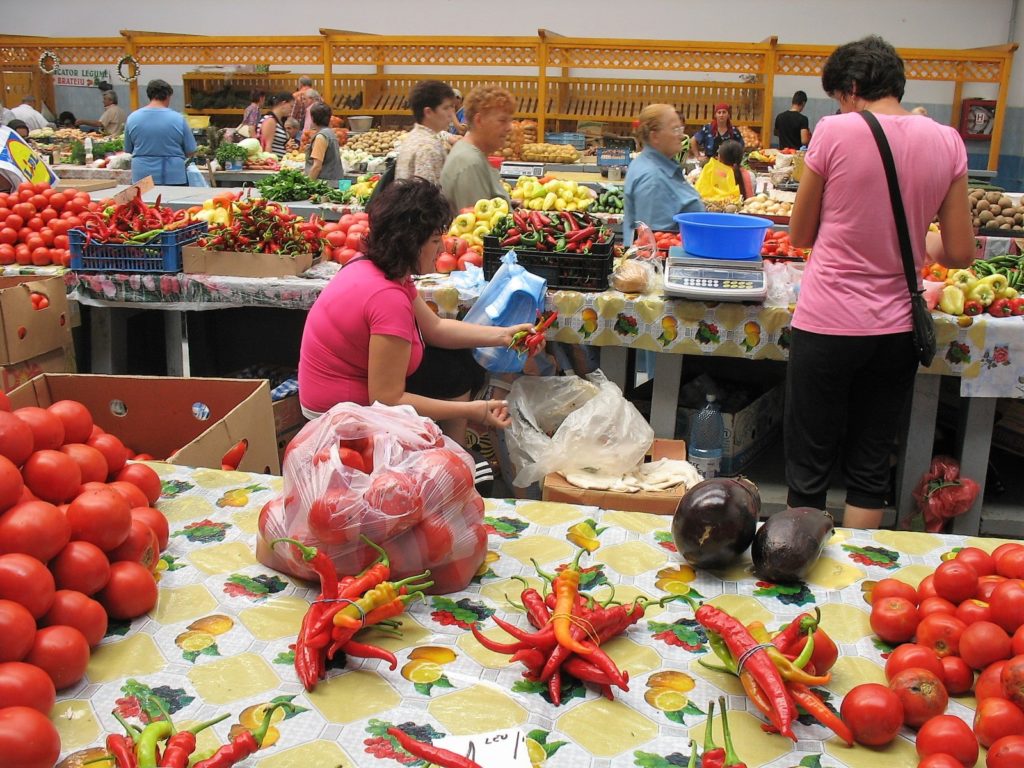 Mediaş. Mercato cittadino. Foto LB.
Romania la piccola Europa. Transilvania Bucovina Bucarest. 