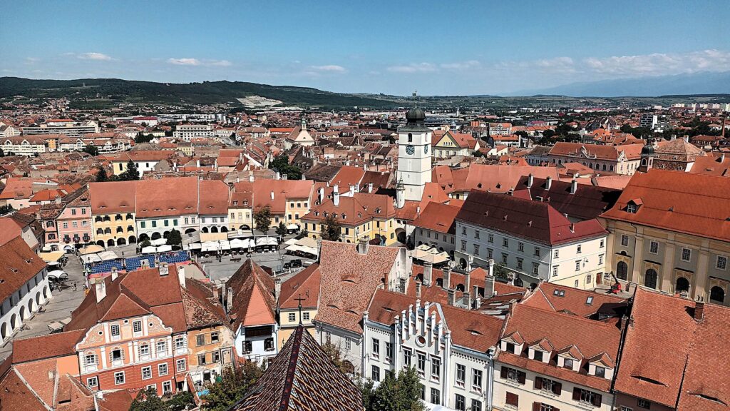 Vista dal campanile della Chiesa evangelica. Foto LB